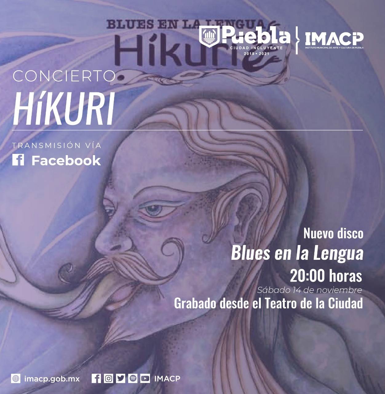 Concierto de la banda de blues Hikuri a las 20 horas del sábado 14 de noviembre.