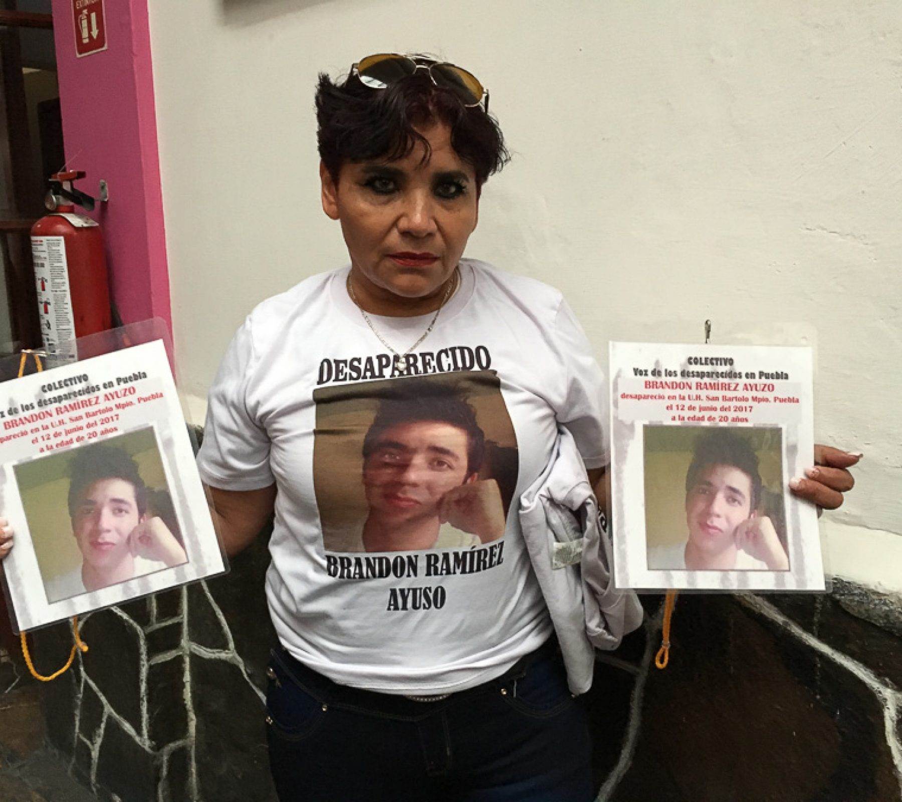 Fotografía de María Elena, madre de una víctima de desaparición forzada