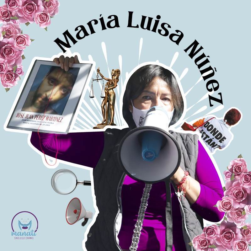 María Luisa es fundadora del colectivo La Voz de los Desaparecidos, que ha puesto rostro y garganta al fenómeno de la desaparición forzada en Puebla.