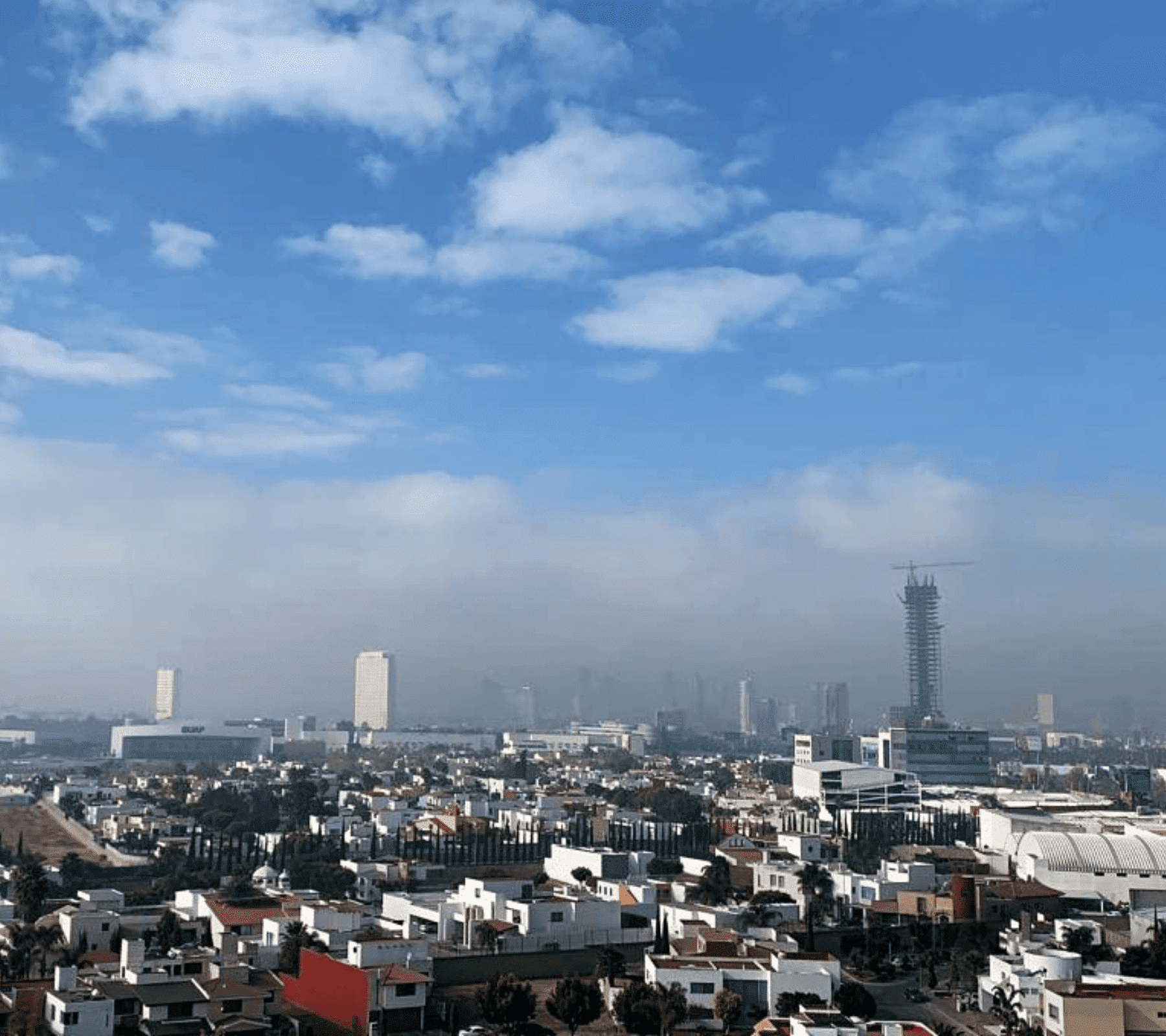 Fotografía de Puebla con mala calidad del aire