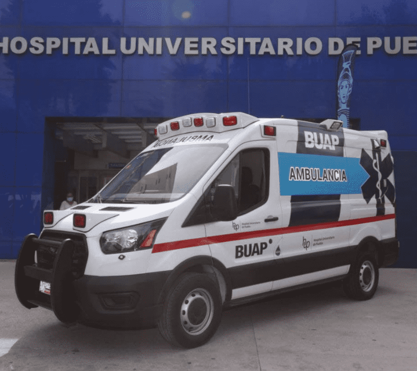 Ayuntamiento de Puebla presta ambulancia a la BUAP
