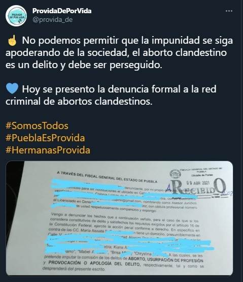 aborto criminalización Puebla