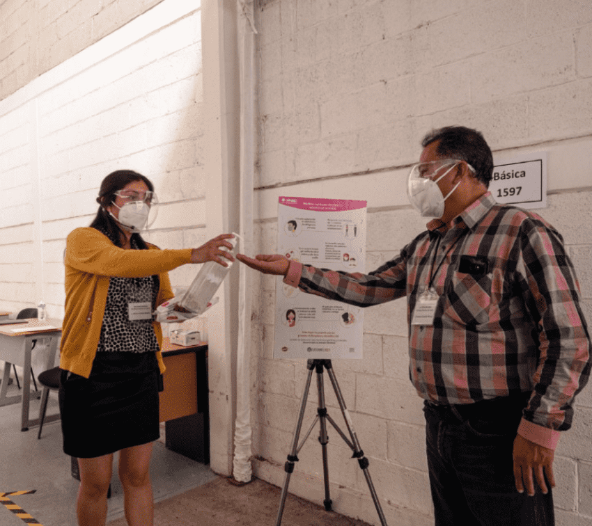 Estos son los protocolos sanitarios para la elección del 6 de junio