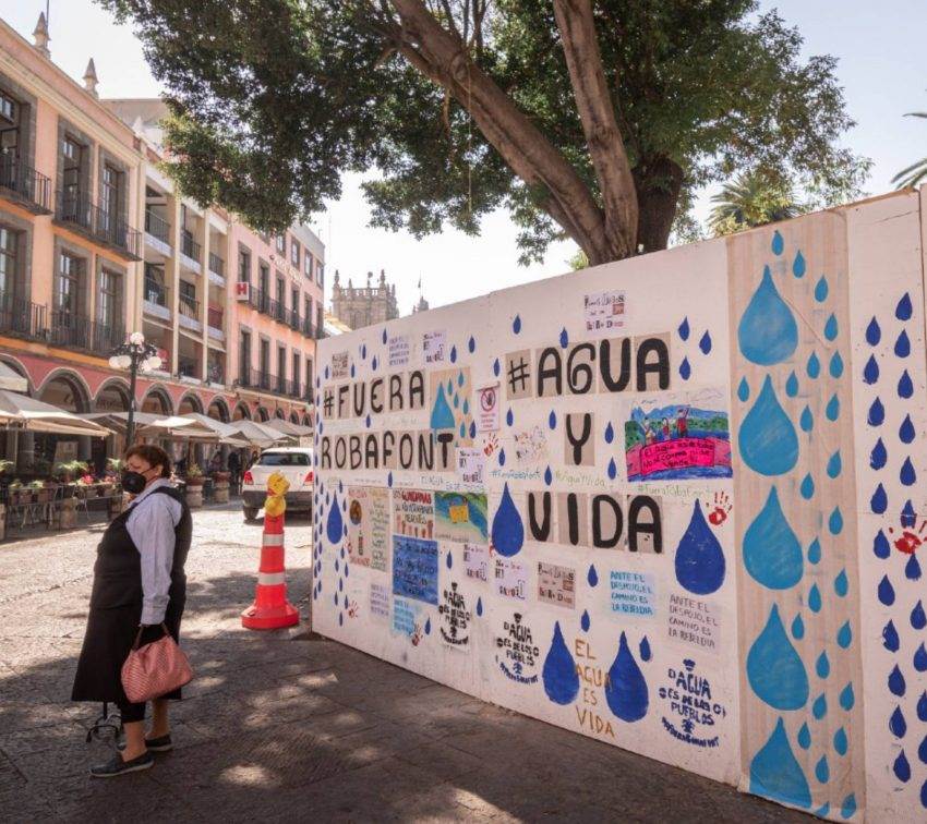 El muro del Centro Histórico que se convirtió en un espacio de protesta