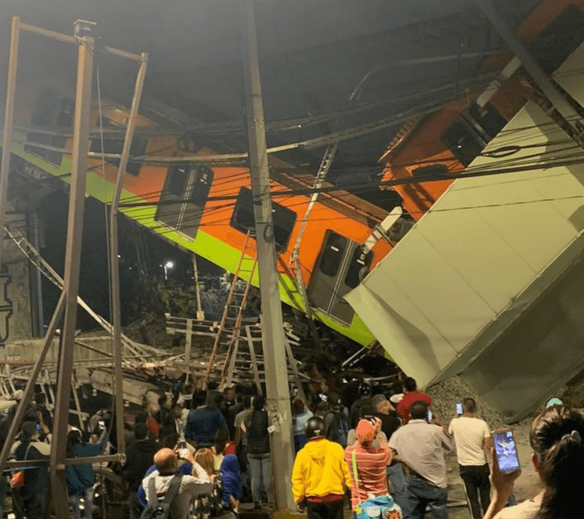 Hay 23 muertos y más de 70 heridos tras caída del puente de la línea 12 del Metro