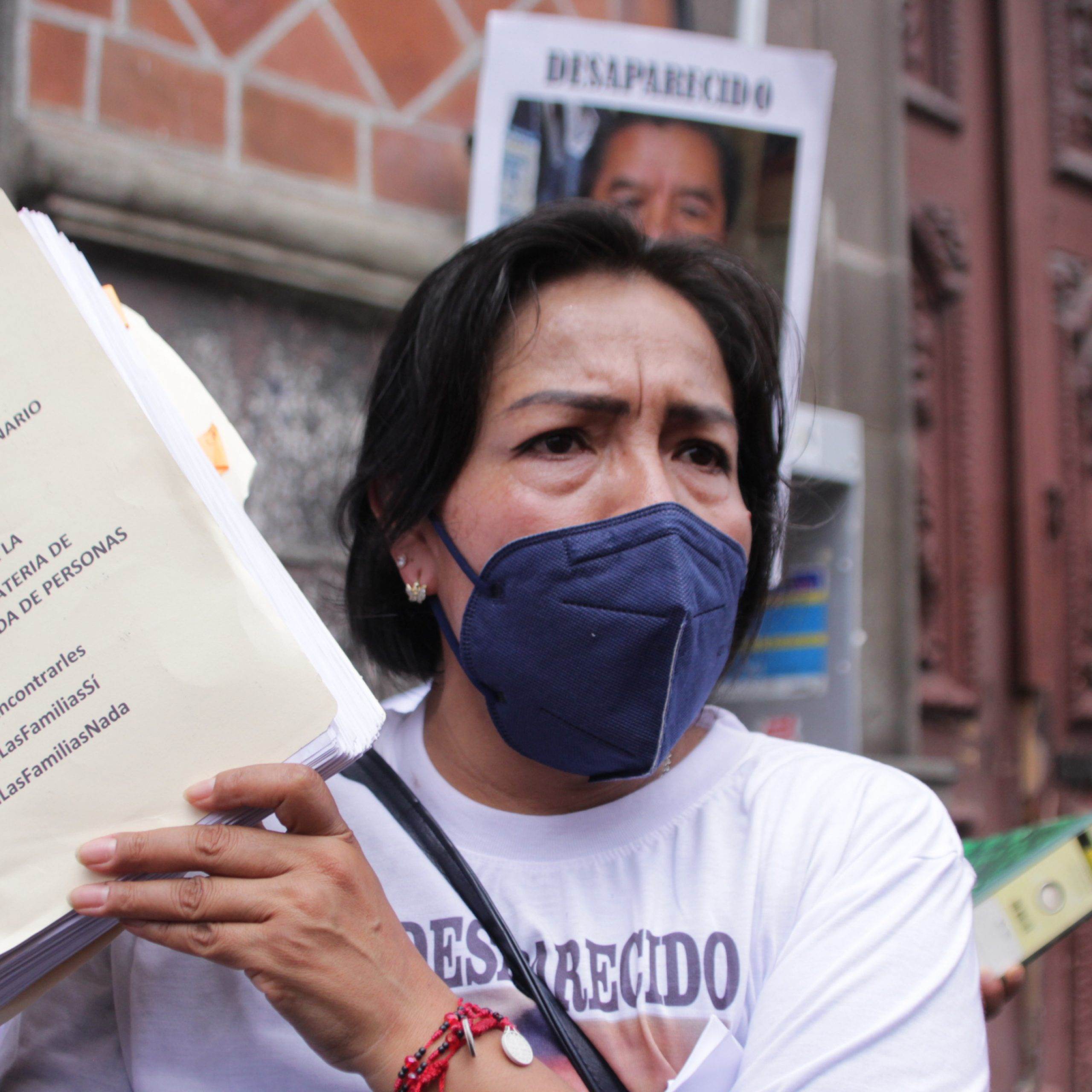 María Luisa Núñez, fundadora del colectivo La Voz de los Desaparecidos.
Fotografía: Katia Fernández// Agencia Es Imagen