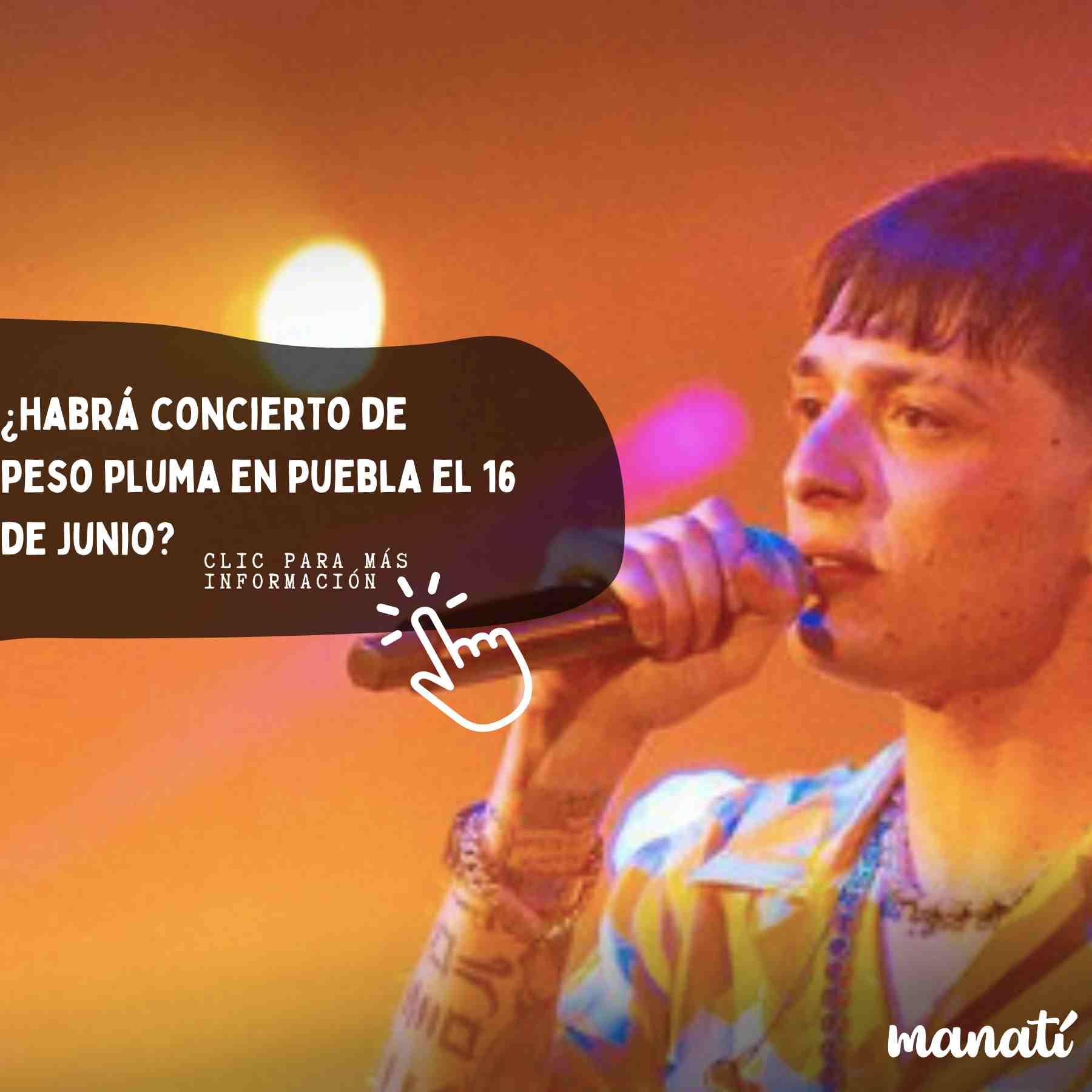 Peso Pluma no dará concierto en Puebla el 16 de junio
