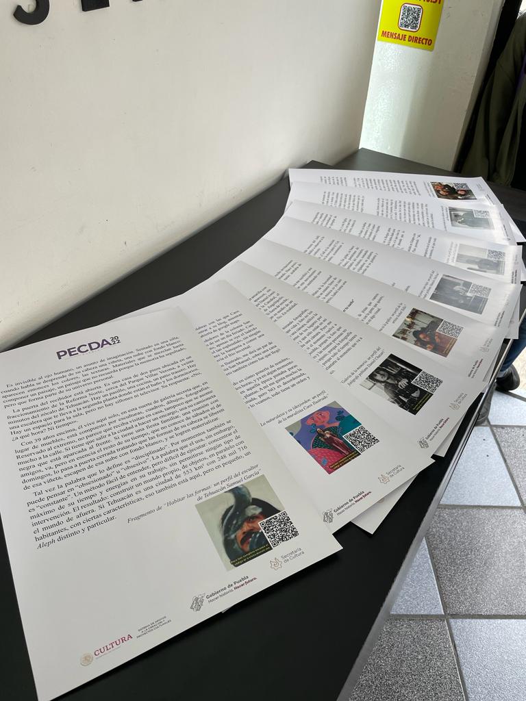 Un extracto de los perfiles fue impreso para la muestra del PECDA 2022. Fotografía: Cortesía