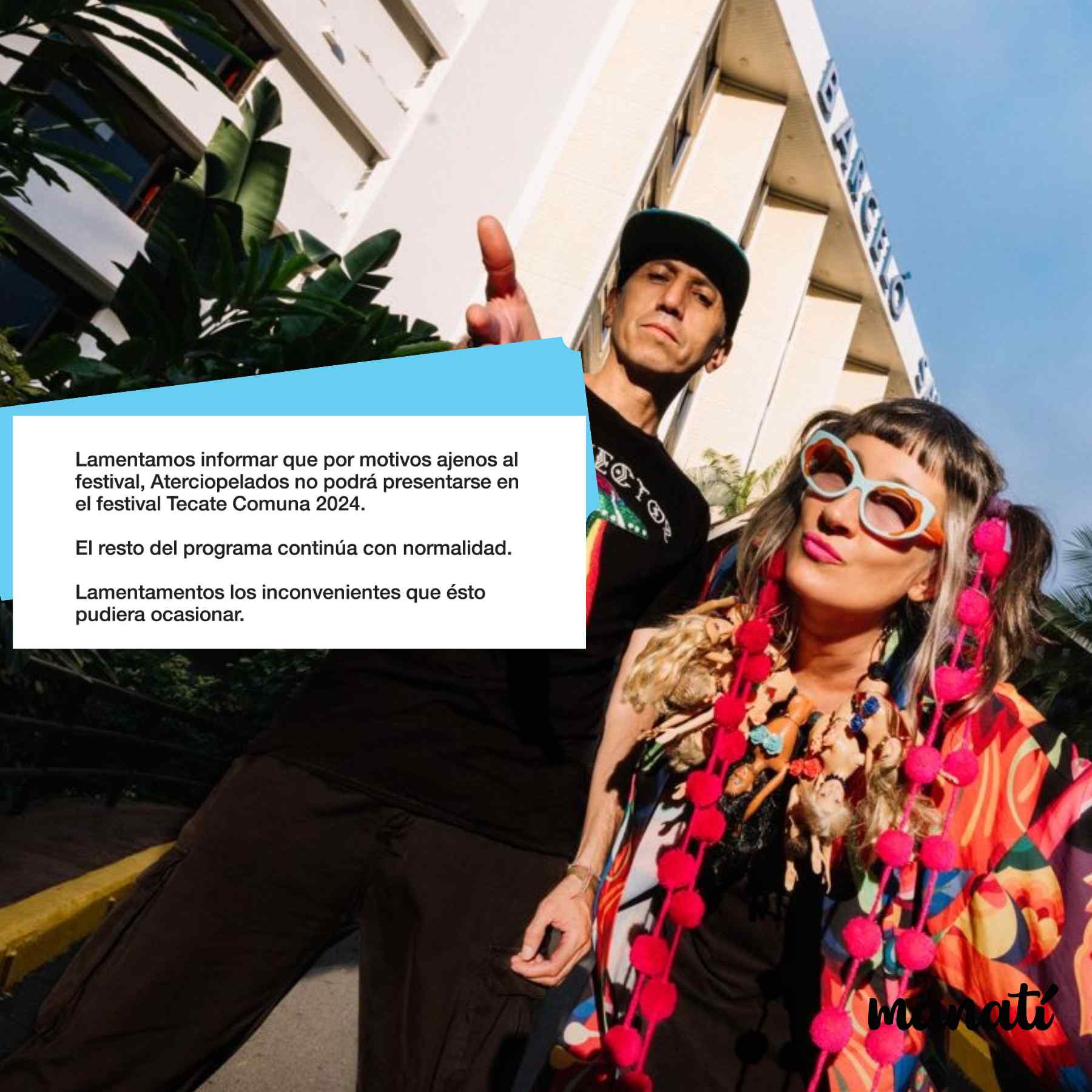 aterciopelados cancela tecate comuna