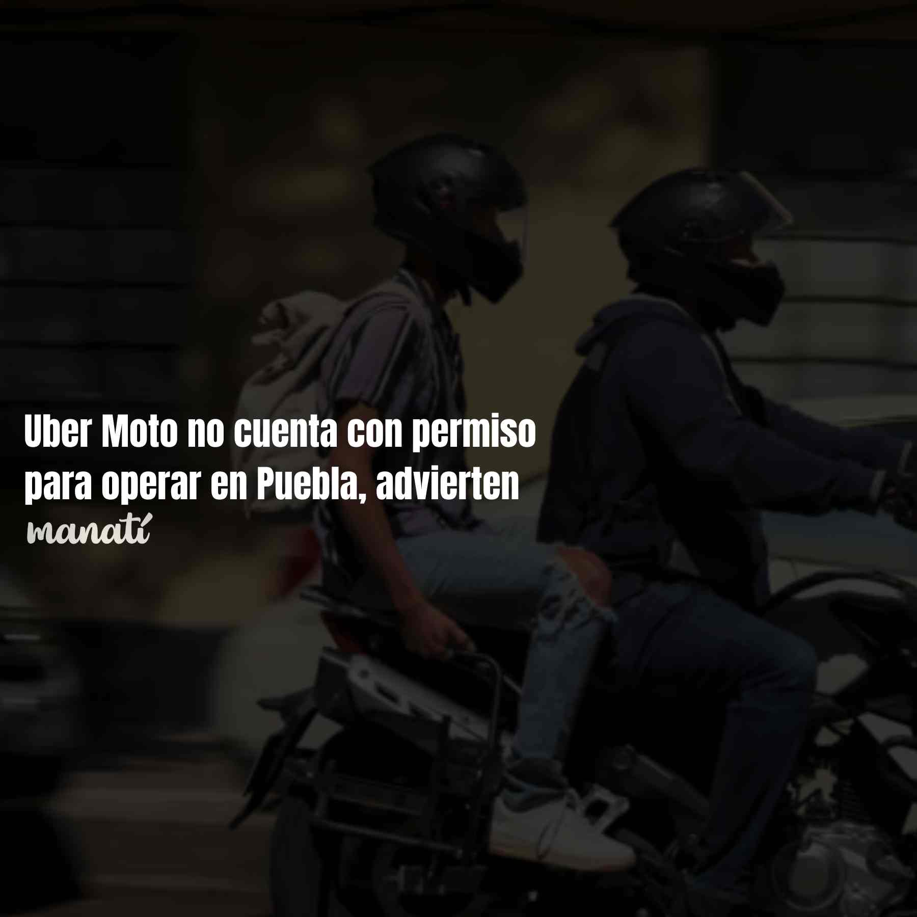 uber moto puebla permiso