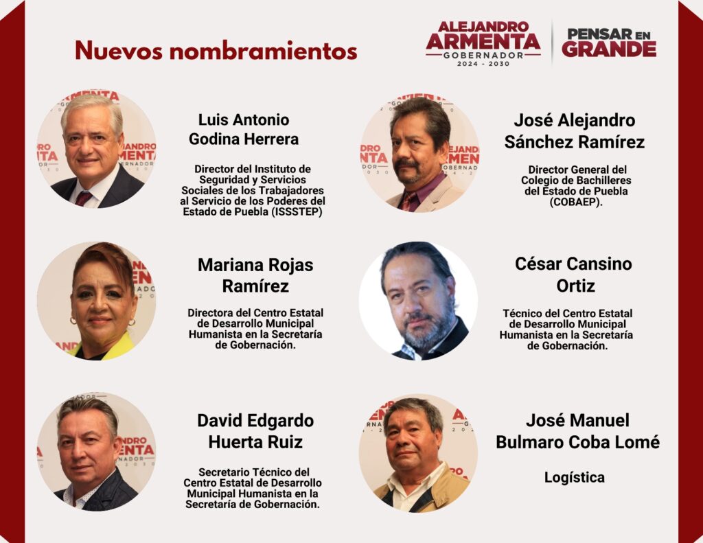 nombramientos de alejandro armenta