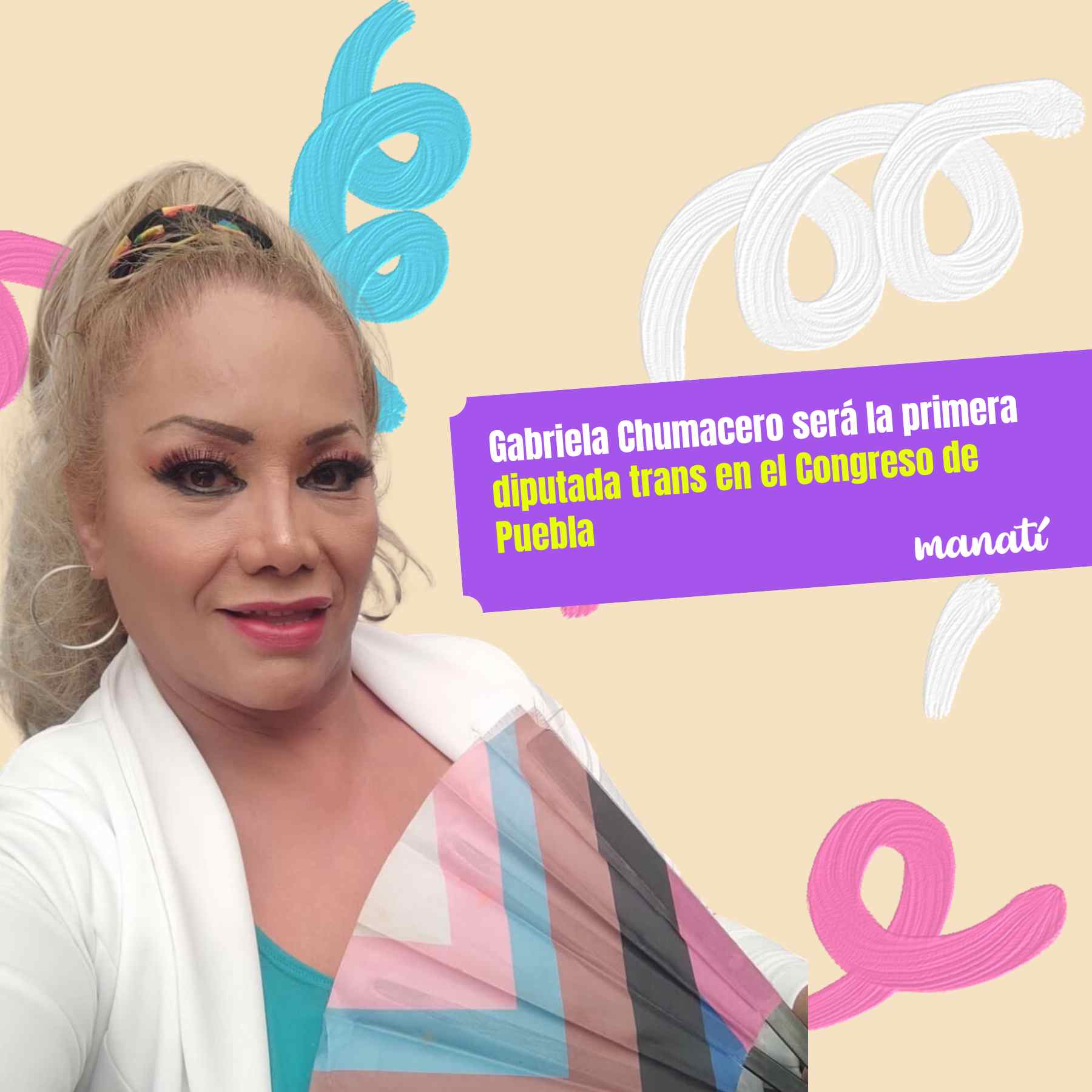 quién es gabriela chumacero diputada trans puebla