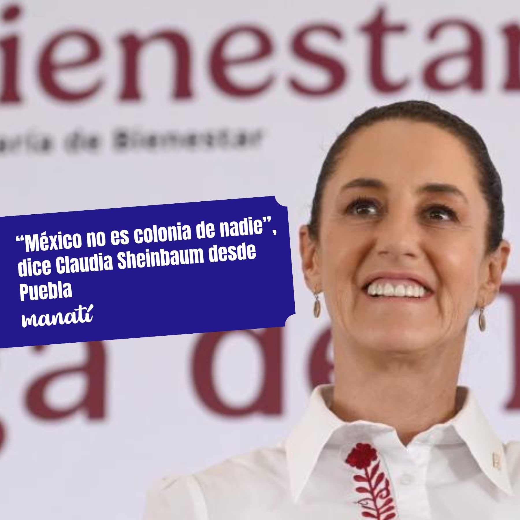 Claudia Sheinbaum desde Puebla