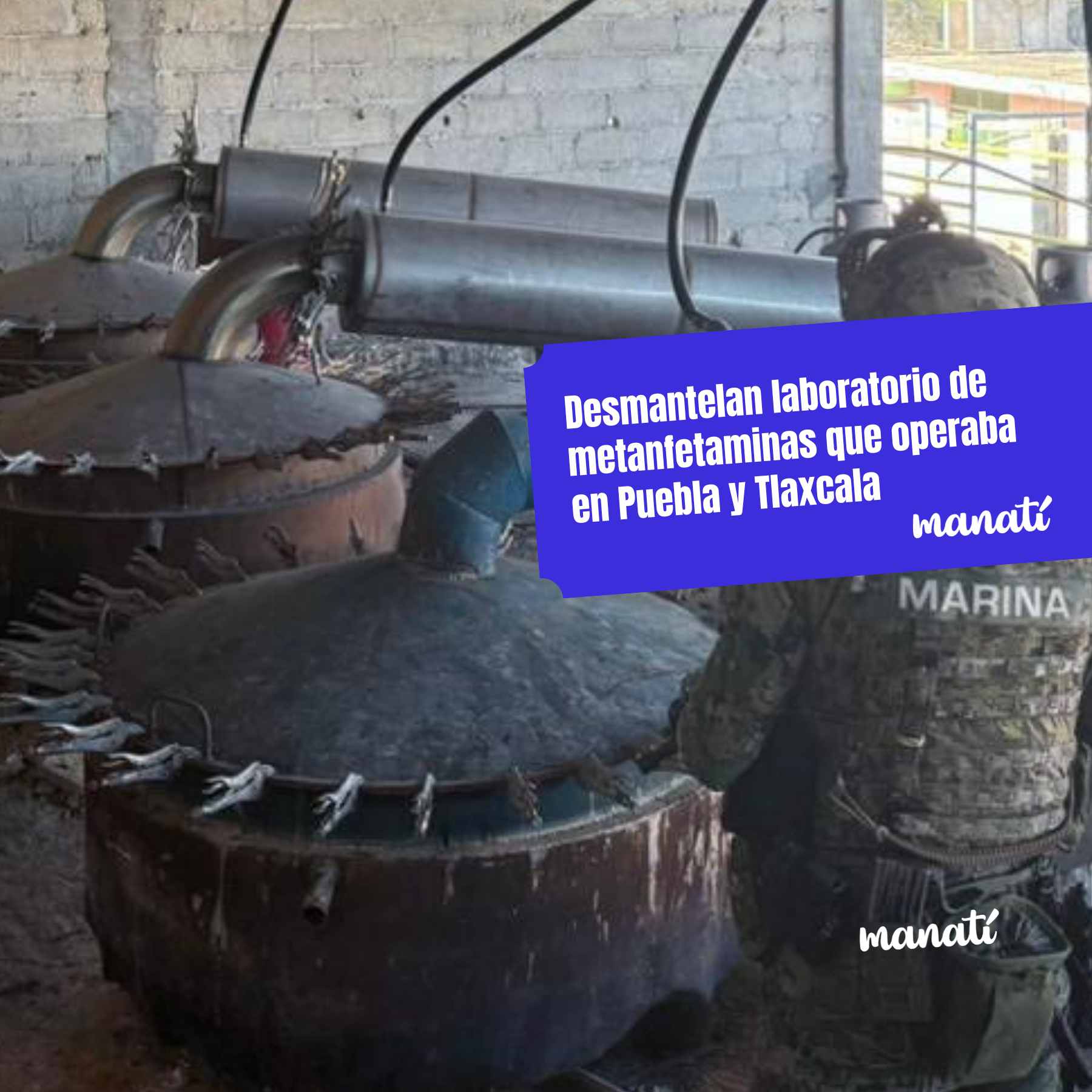 Desmantelan laboratorio de metanfetaminas que operaba en Puebla y Tlaxcala