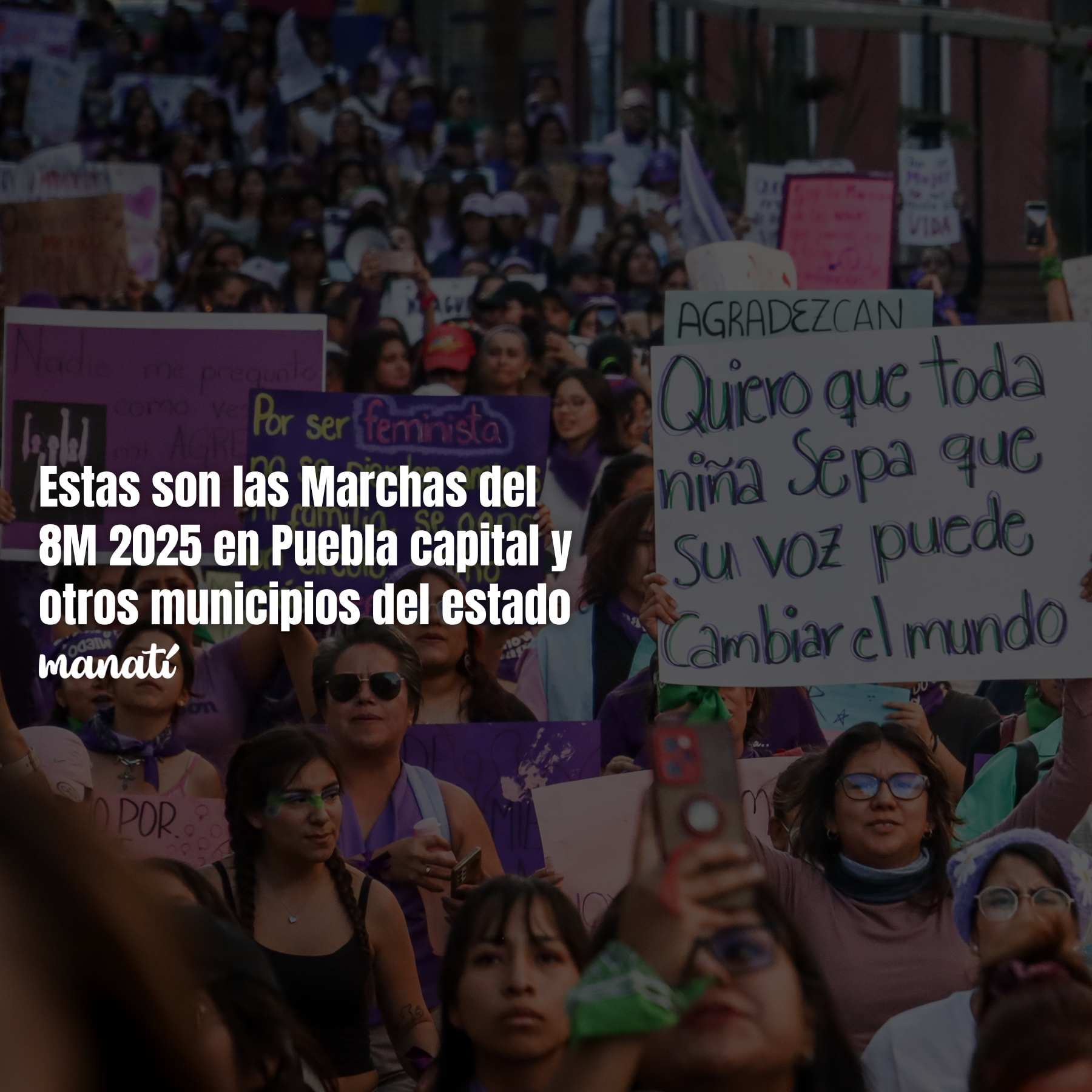 marchas del 8m en puebla día de la mujer donde y a que hora