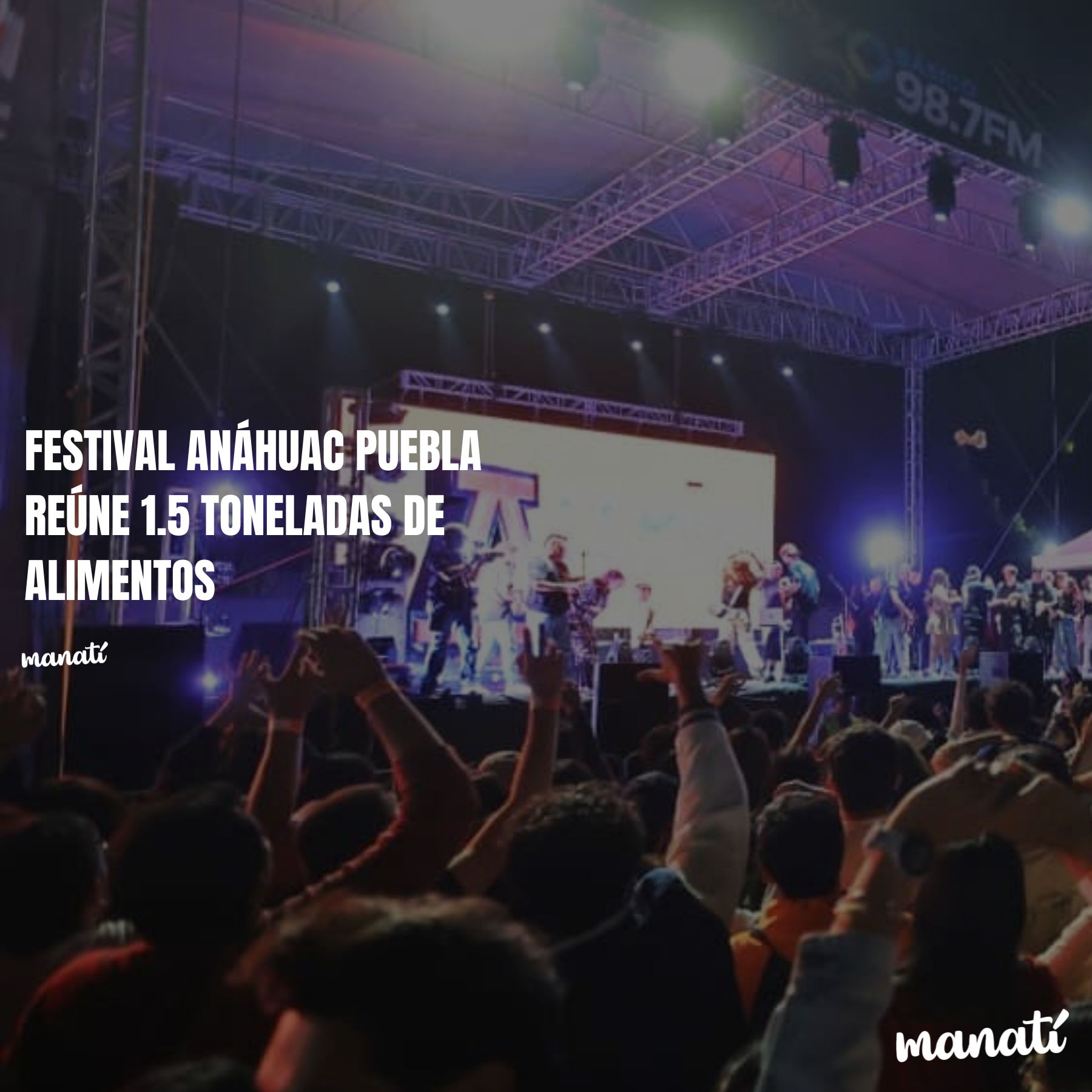 Festival Anáhuac Puebla reúne 1.5 toneladas de alimentos