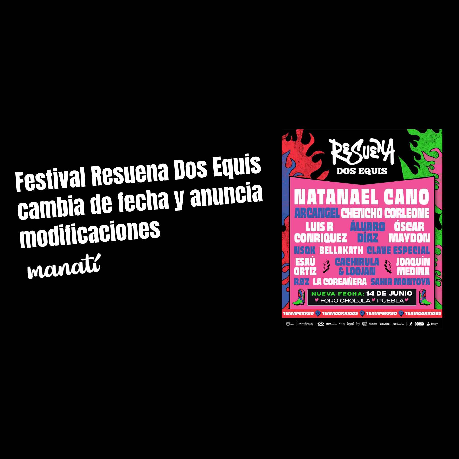 El Festival Resuena cambia de fecha y anuncia modificaciones.