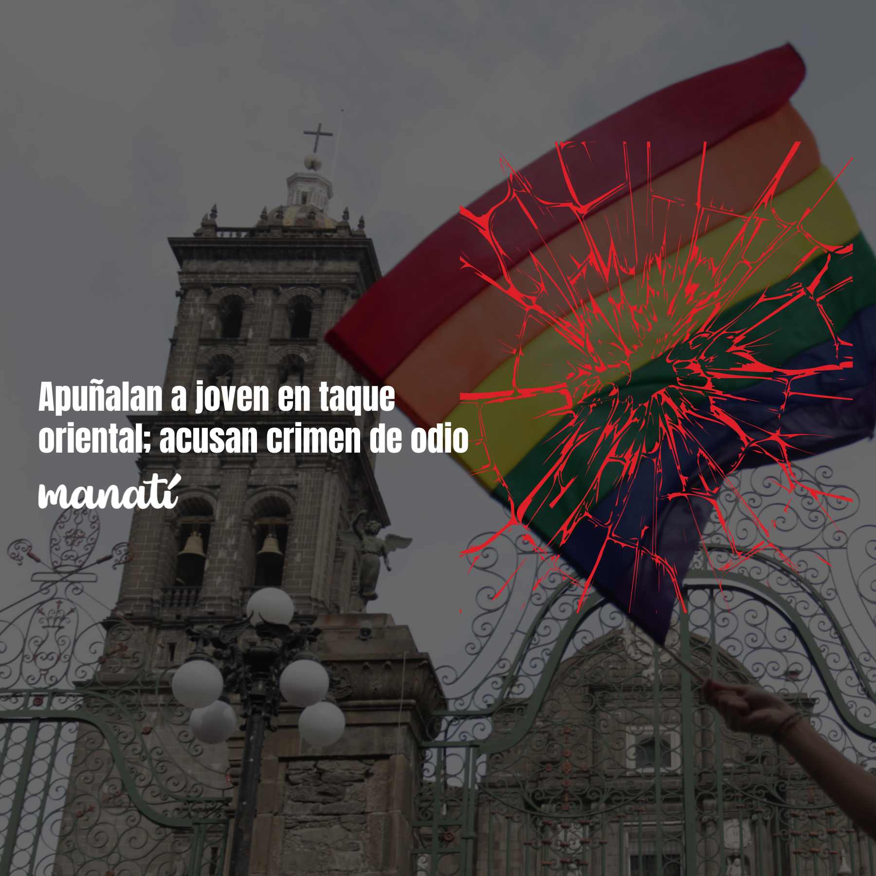 Apuñalan a joven en taque oriental; acusan crimen de odio