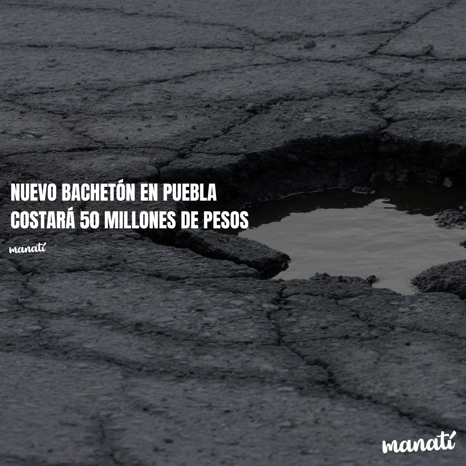 Nuevo bachetón en Puebla costará 50 millones de pesos