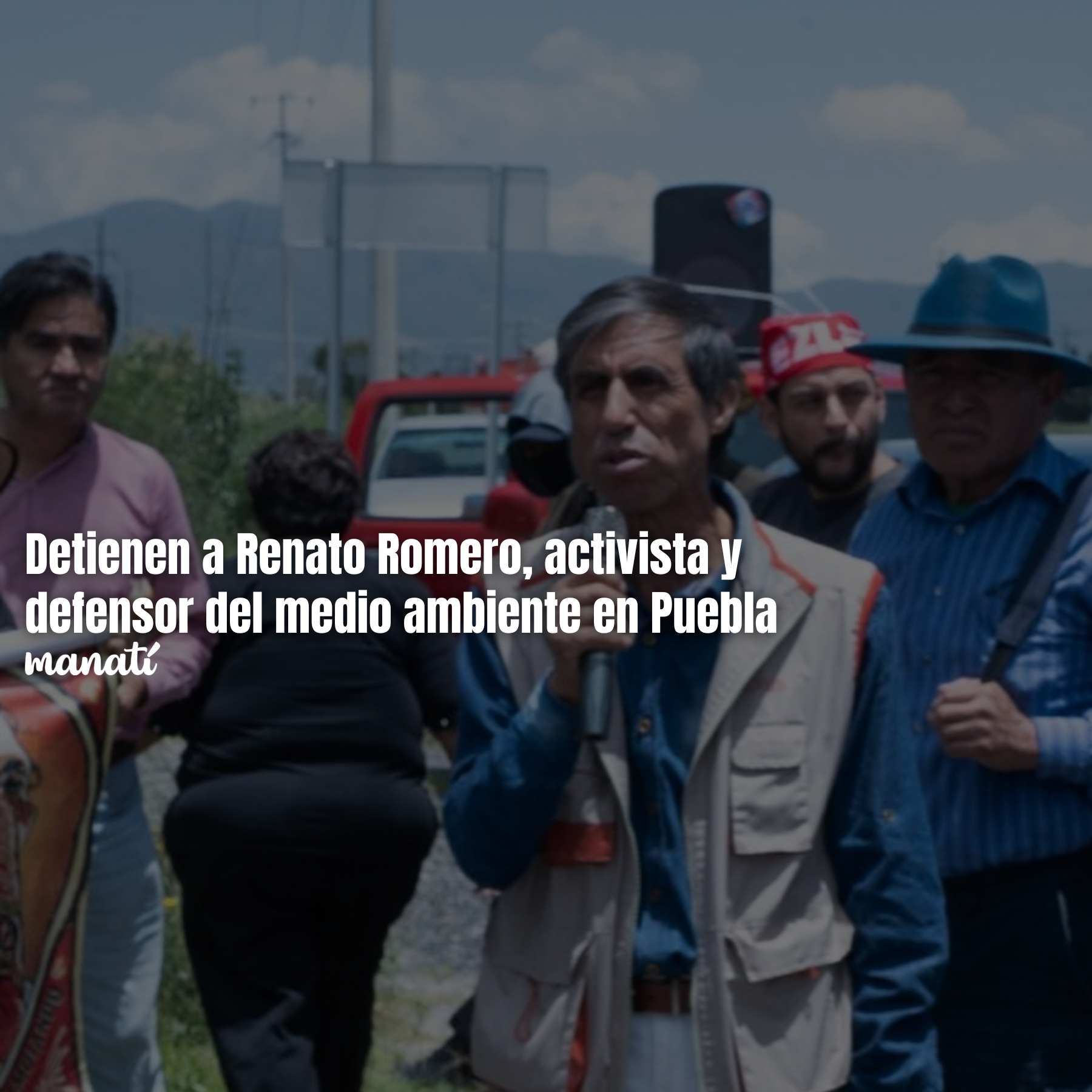 Detienen a Renato Romero, activista y defensor del medio ambiente en Puebla
