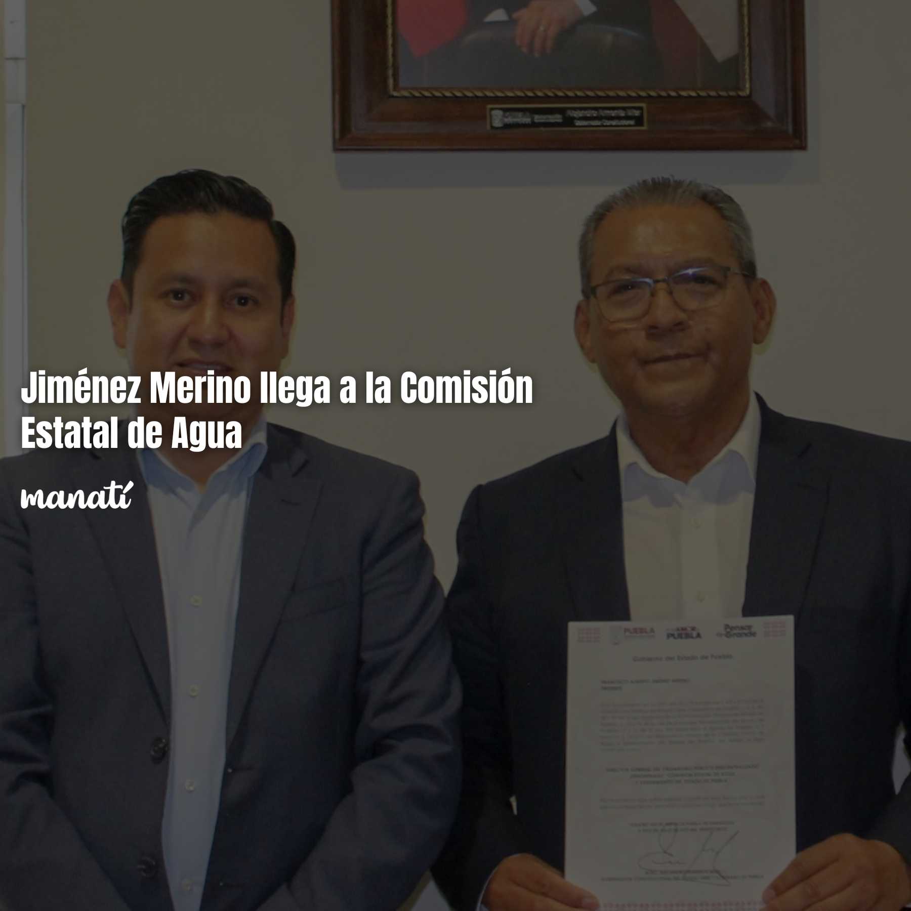Jiménez Merino llega a la Comisión Estatal de Agua