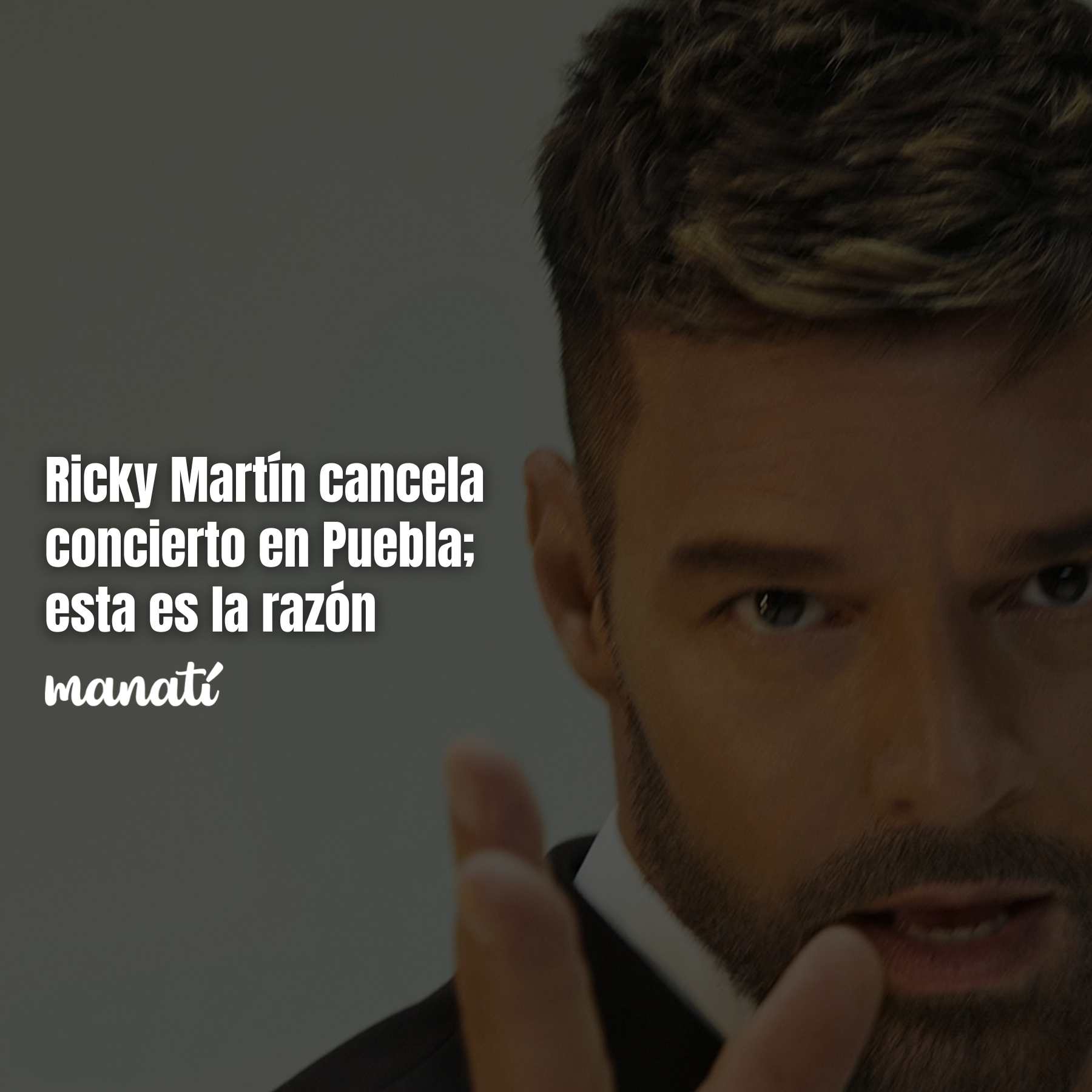 Ricky Martín cancela concierto en Puebla; esta es la razón