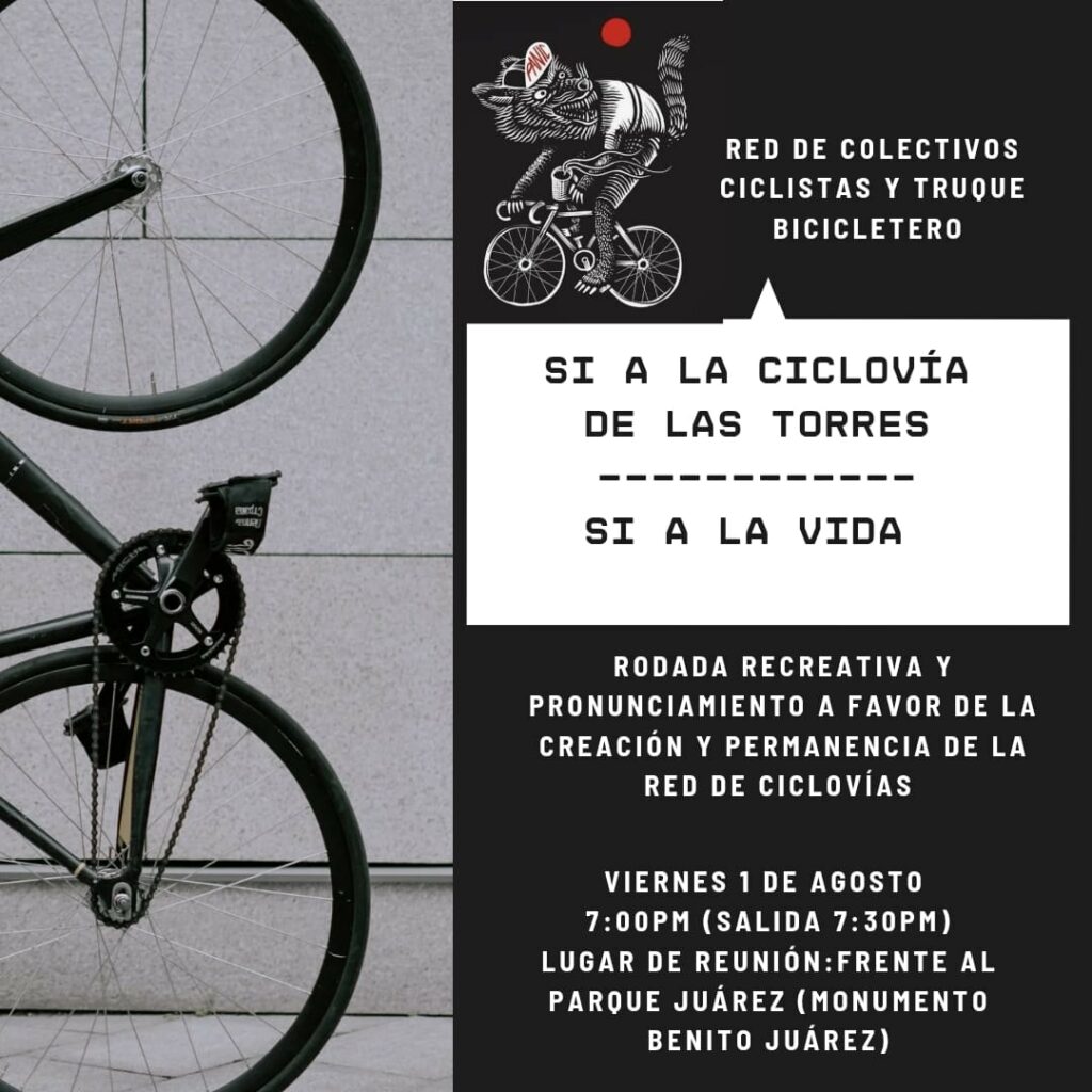 Convocan a rodada para defender nuevas ciclovías de Puebla