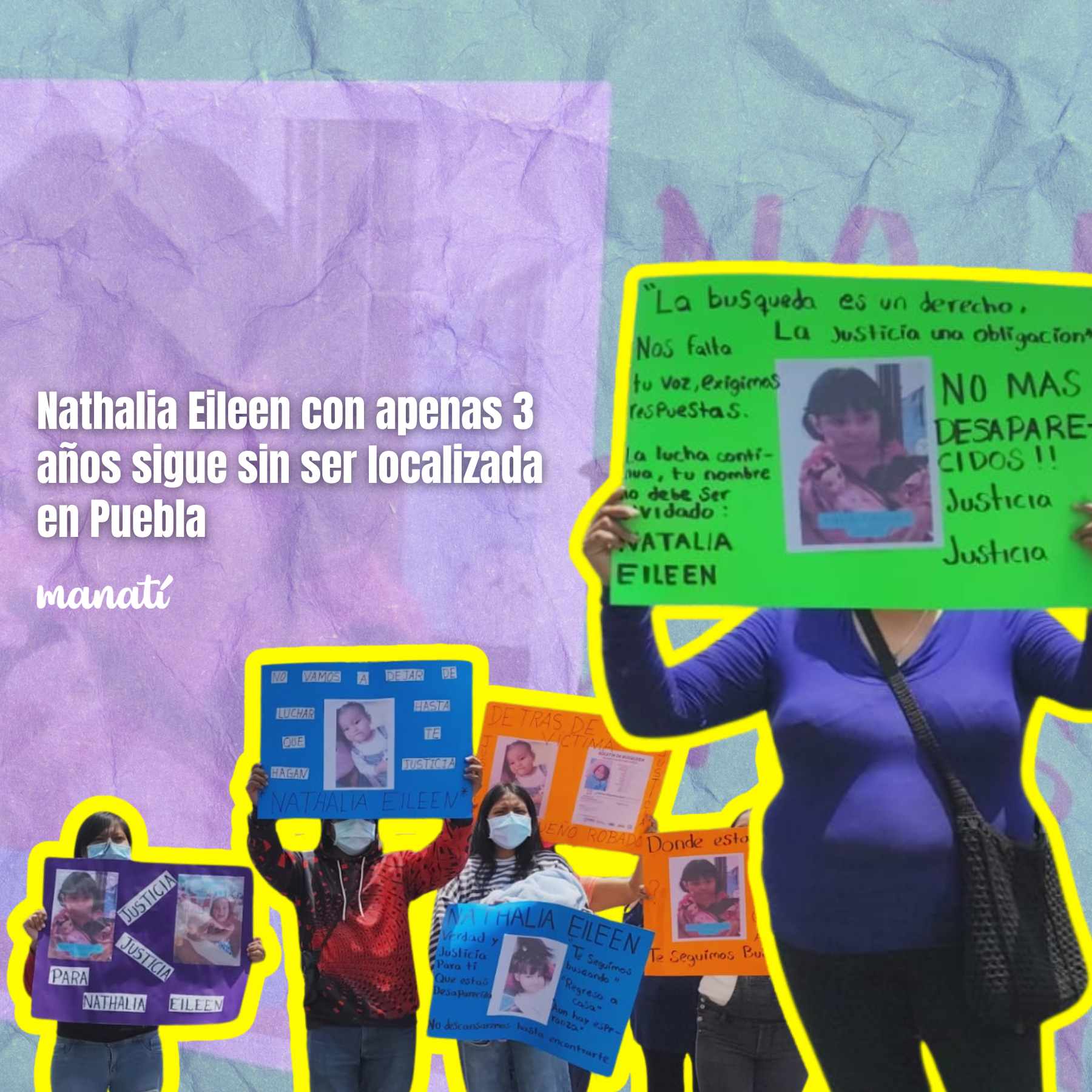 Nathalia Eileen con apenas 3 años sigue sin ser localizada en Puebla