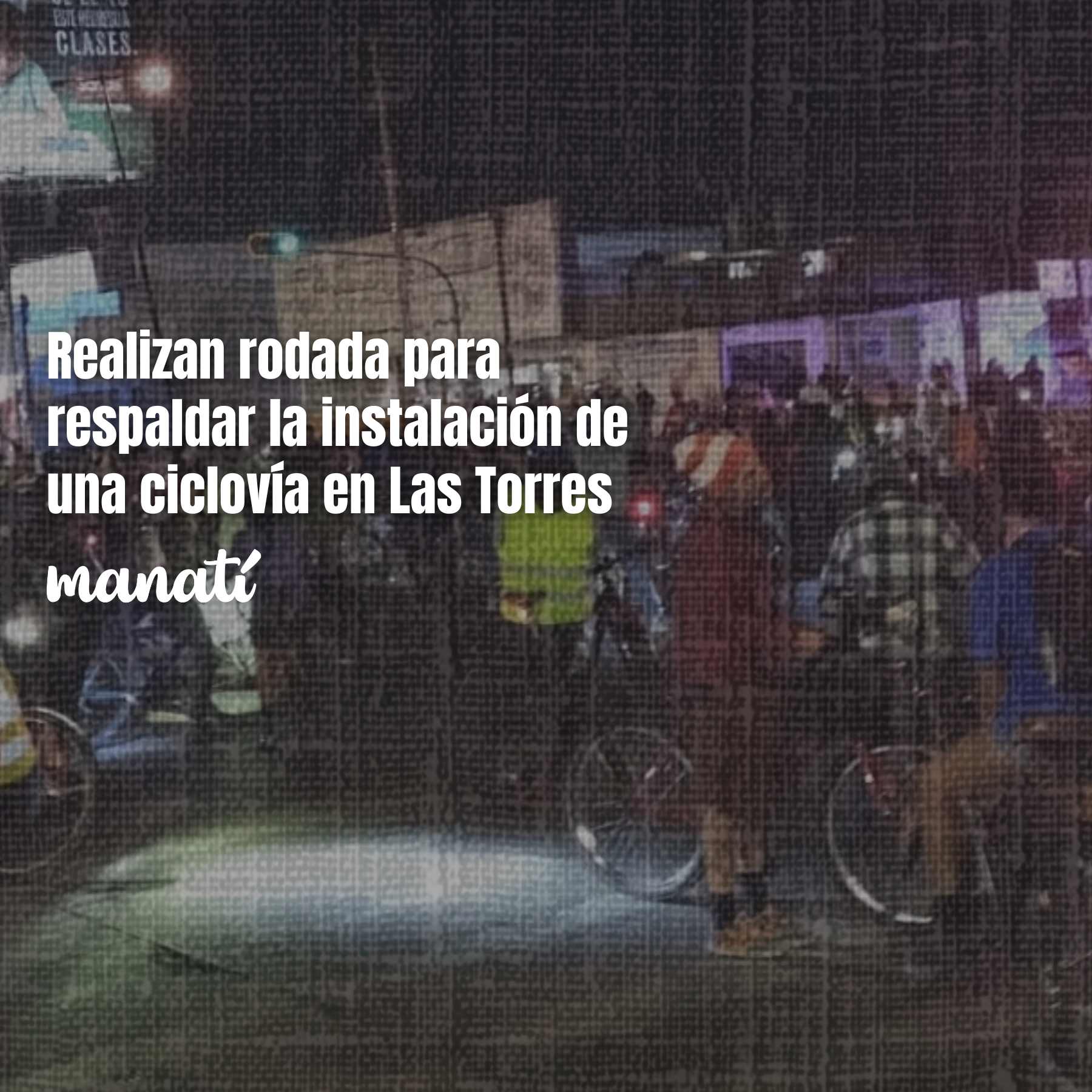 rodada ciclistas puebla las torres ciclovía