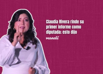 Claudia Rivera rinde su primer informe como diputada; esto dijo