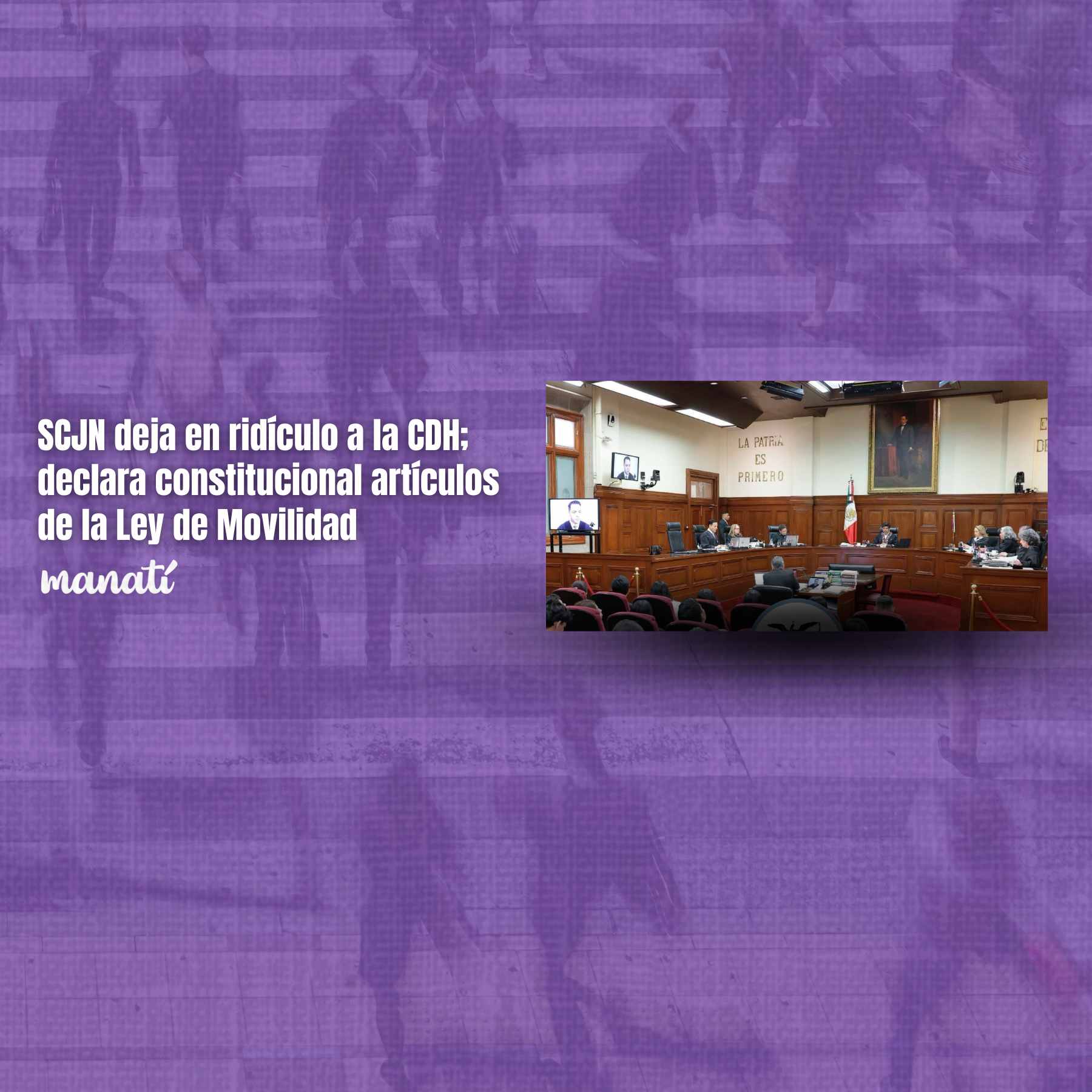 SCJN deja en ridículo a la CDH; declara constitucional artículos de la Ley de Movilidad