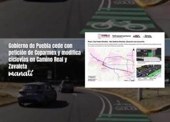 Gobierno de Puebla ciclovías Camino Real Zavaleta