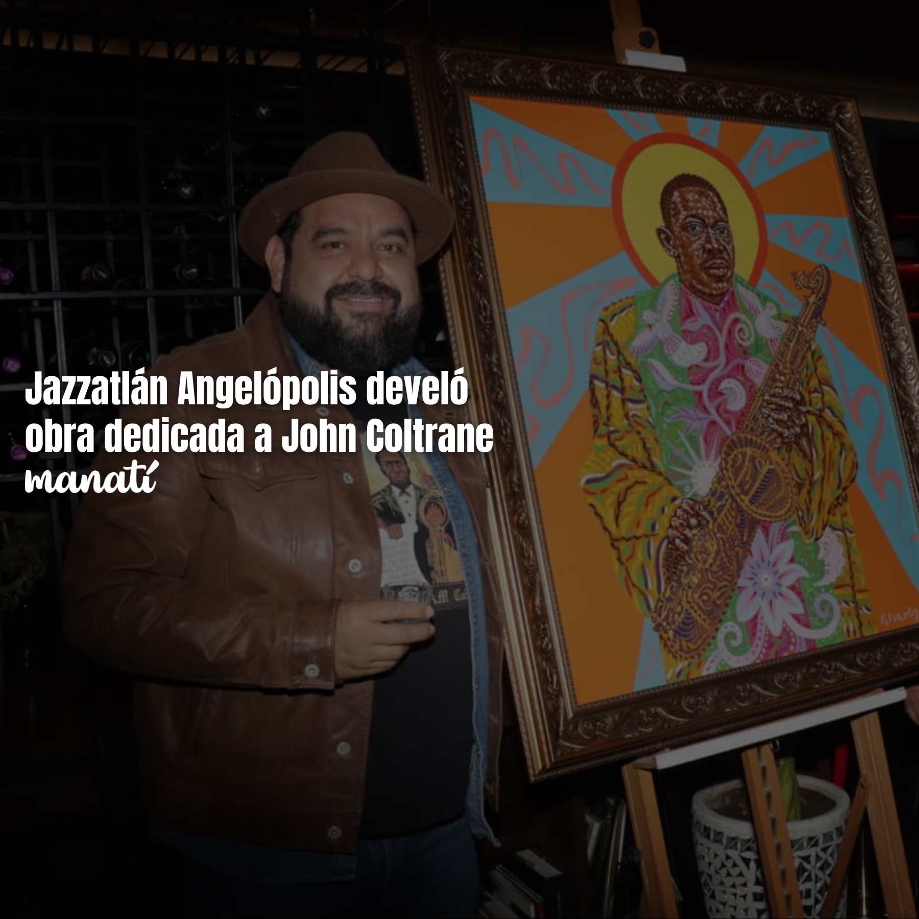 Jazzatlán Angelópolis develó obra dedicada a John Coltrane