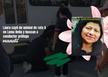 Laura cayó de unidad de ruta 4 en Loma Bella y buscan a conductor prófugo