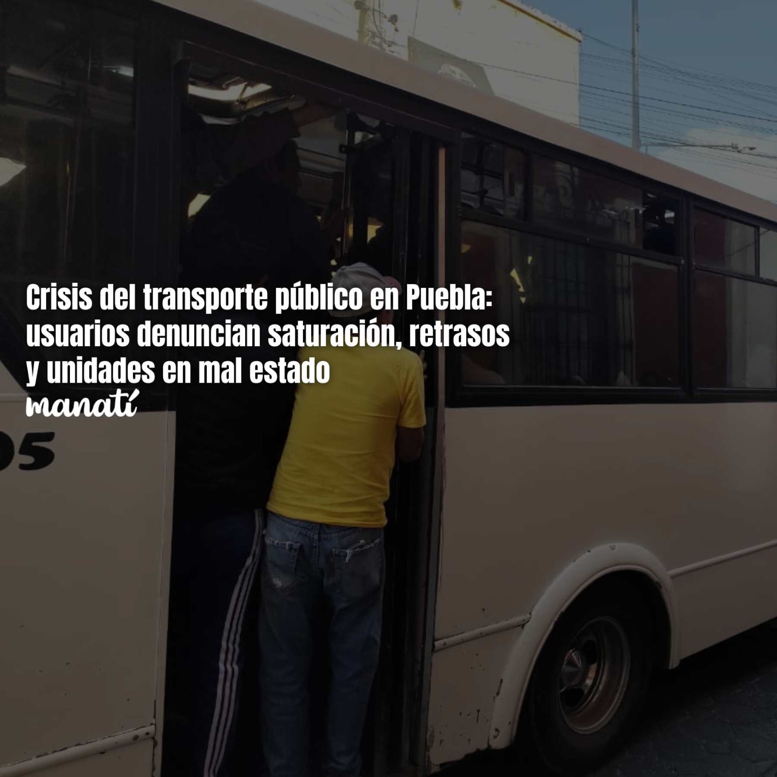 crisis del transporte público en puebla